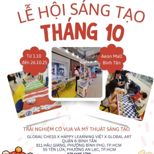KHÔNG GIAN SÁNG TẠO THÁNG 10: TẠI AEON MALL BÌNH TÂN - NƠI CON HỌC CHƠI, HỌC SỐNG