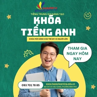 🌐 KHAI PHÓNG TƯƠNG LAI CÙNG TIẾNG ANH: LỚP HỌC TOÀN DIỆN CHO MỌI LỨA TUỔI TẠI HAPPY LEARNING VIỆT