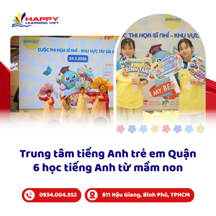 Trung tâm tiếng Anh trẻ em Quận 6 học tiếng Anh từ mầm non khơi dậy tiềm năng ngôn ngữ